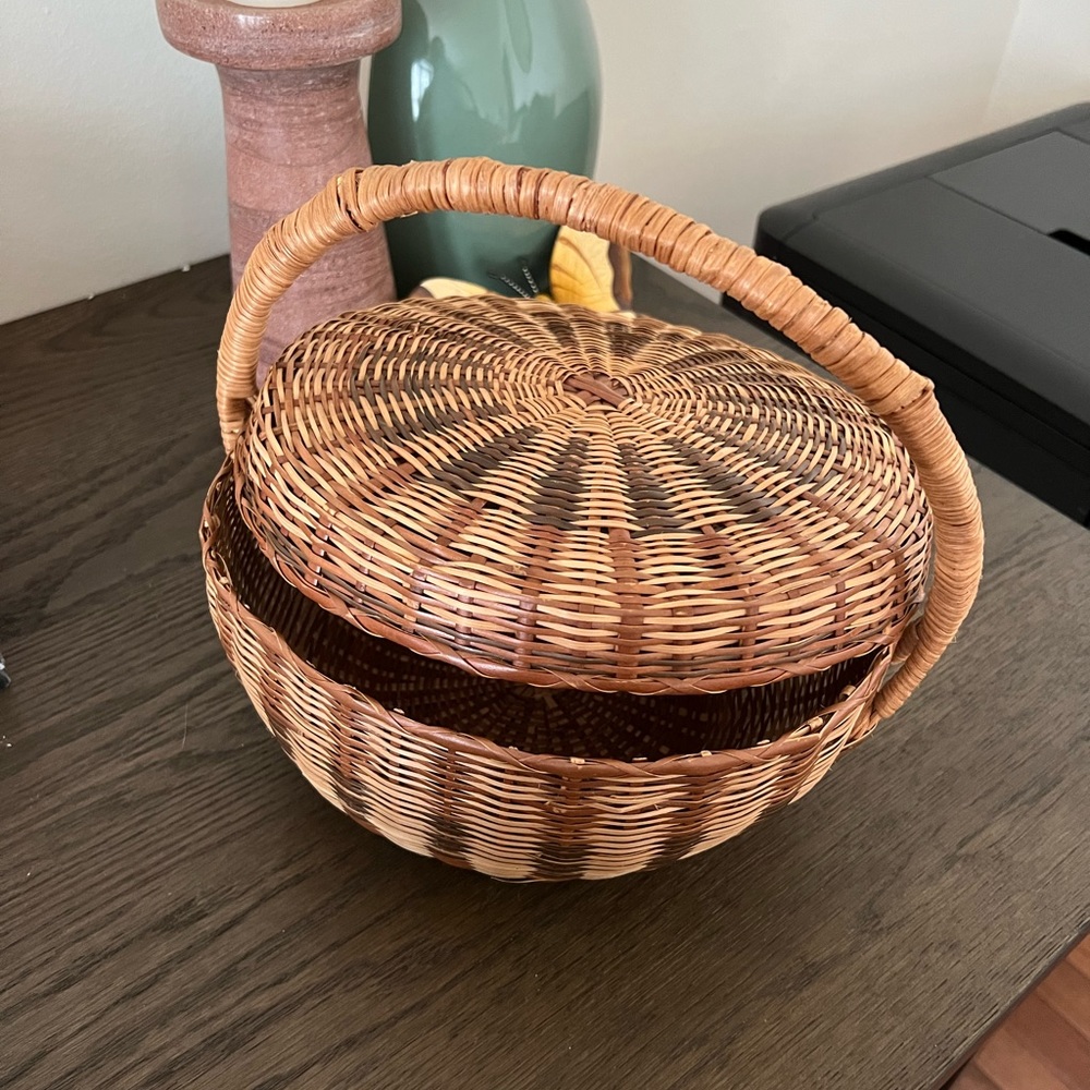 Boho Basket with Lid